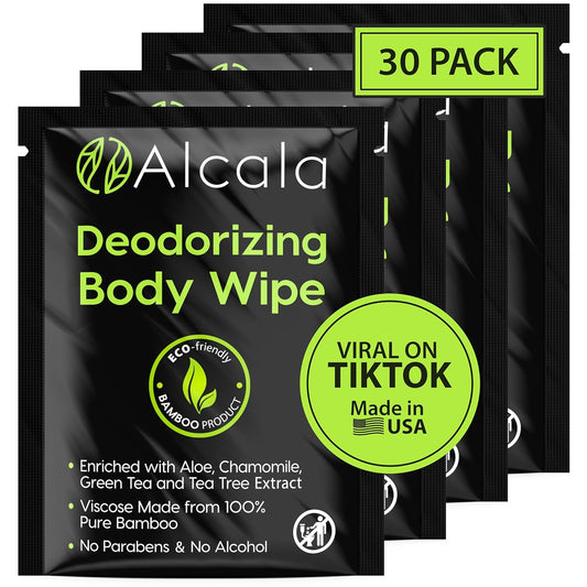 70% Pure Bamboo Body Wipes for On-The-Go Cleanliness