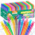 300Pcs Mini Bubble Wands in 20 Colors - Bulk Party Favors for Kids