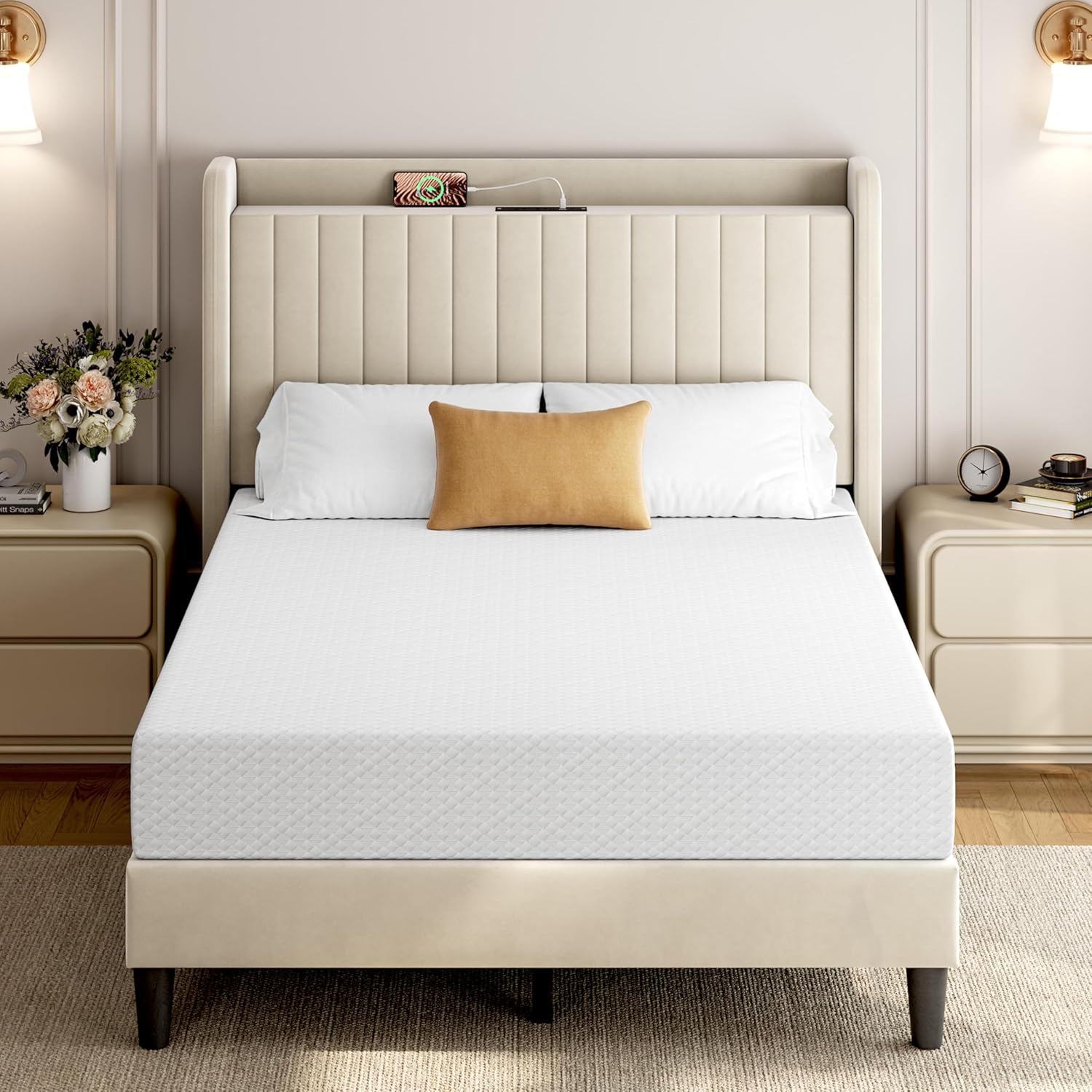 Yaheetech 8 Inch Full Size Mattress with Cooling Gel Memory Foam