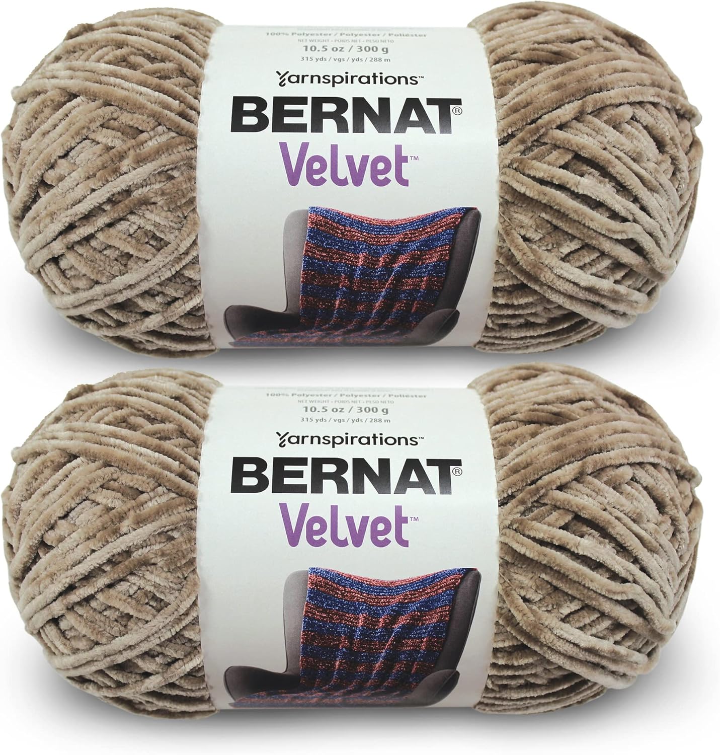 Bernat Velvet Mushroom Yarn - Perfect for Knitting & Crochet