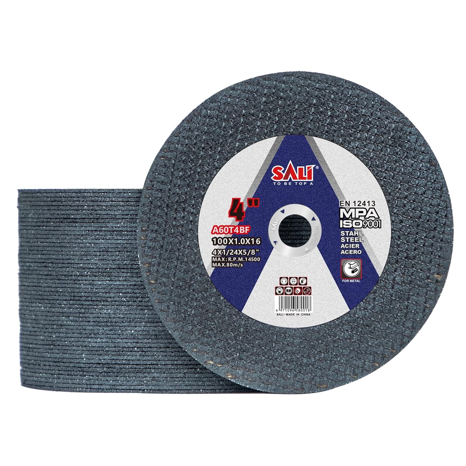 SALI 50 PK 4 Aggressive Metal Cutting Wheel - Up to 14500 RPM
