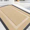 Front Door Mat 71x24 Beige - Waterproof All-Season Doormat