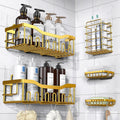 5-Pack Stainless Steel Shower Caddy XL Size - No Drill Adhesive