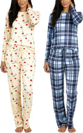 Women's Comfy Pajama Sets 2 Pack - Short & Long Sleeve Options Jewelry
