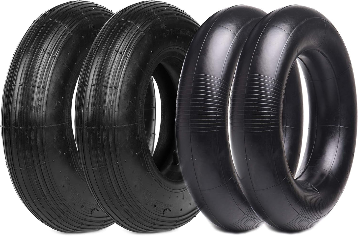 Universal Replacement Tire and Inner Tube Set for Dollies and More