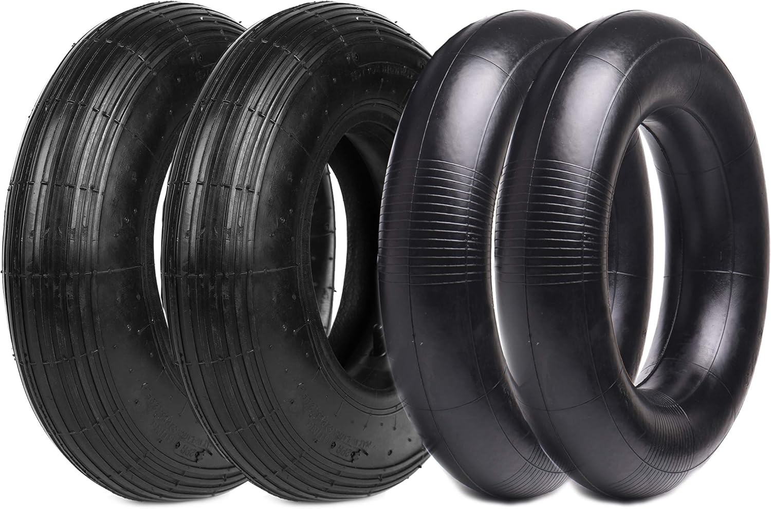 Universal Replacement Tire and Inner Tube Set for Dollies and More