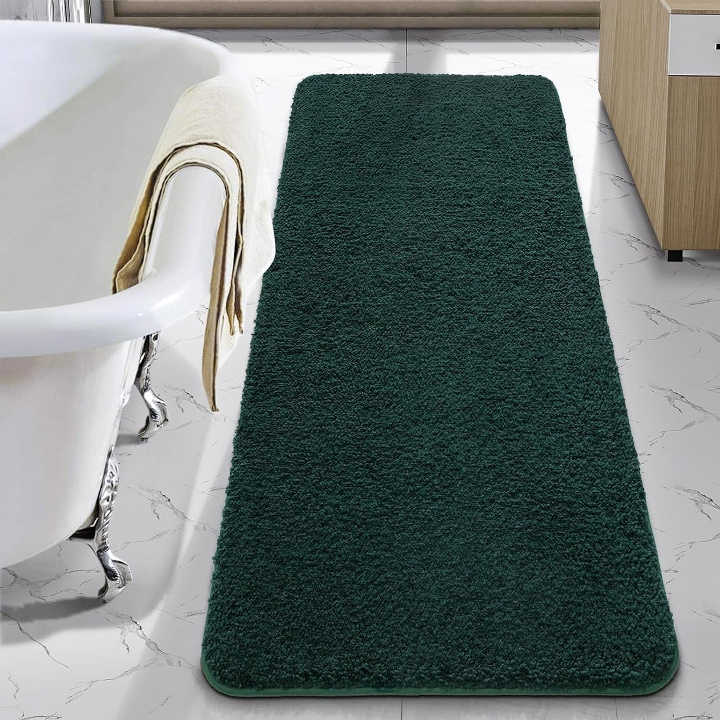 LOCHAS Bathroom Rug Runner 24x70 Inch - Soft Microfiber Mat