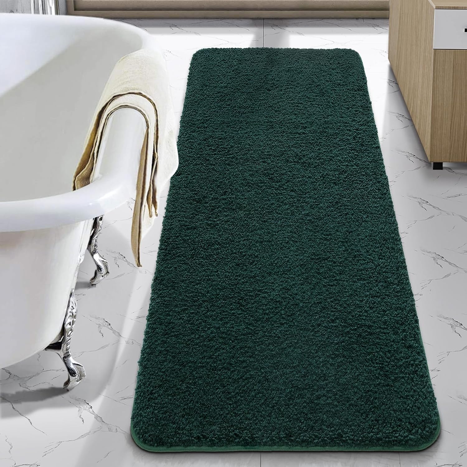 LOCHAS Bathroom Rug Runner 24x70 Inch - Soft Microfiber Mat