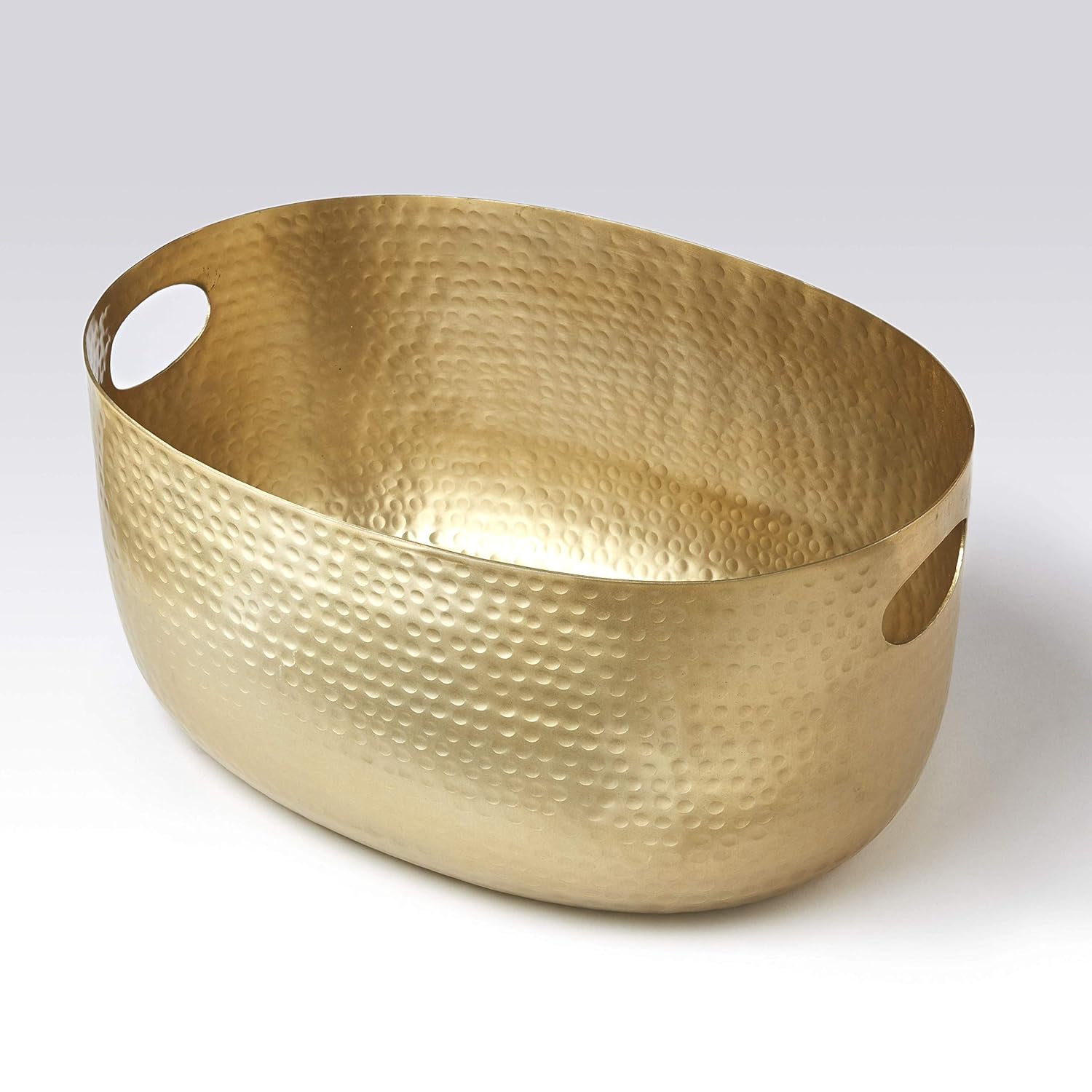Gold Hammered Aluminum Beverage Tub for Elegant Gatherings