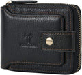 Zipper Wallet Men RFID Blocking Leather Bifold Wallets For Men