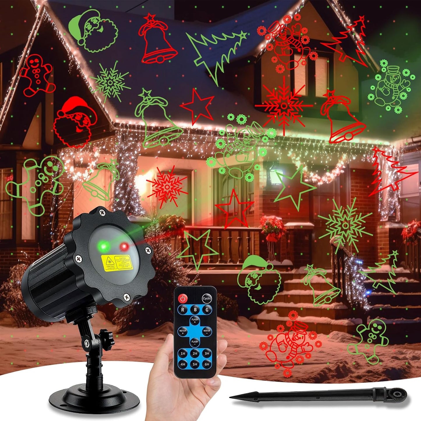 EFOBO Christmas Laser Projector - Brilliant Holiday Illumination
