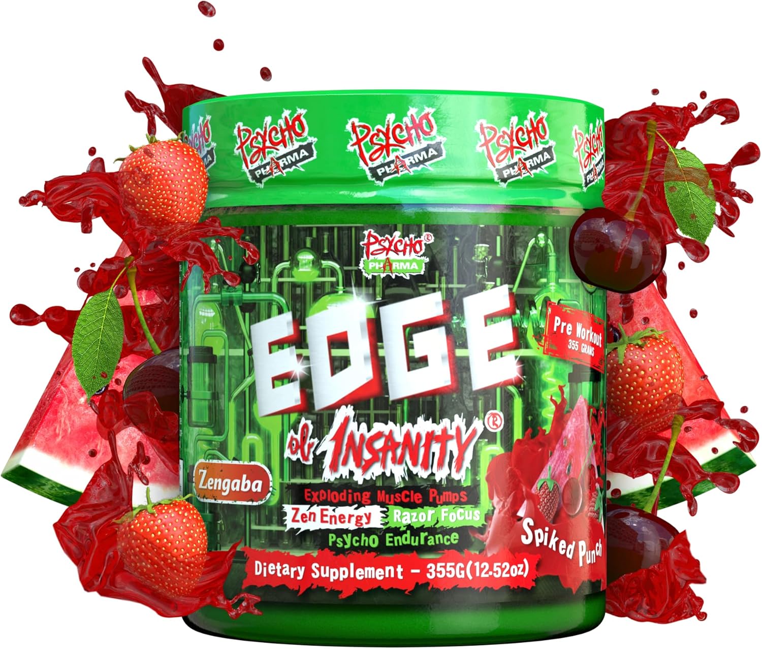 Psycho Pharma Strongest High Stim Preworkout Powder for Intense Energy