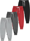 Resinta 4 Pack Toddler and Boys Joggers Sweatpants Cotton Blend - 4