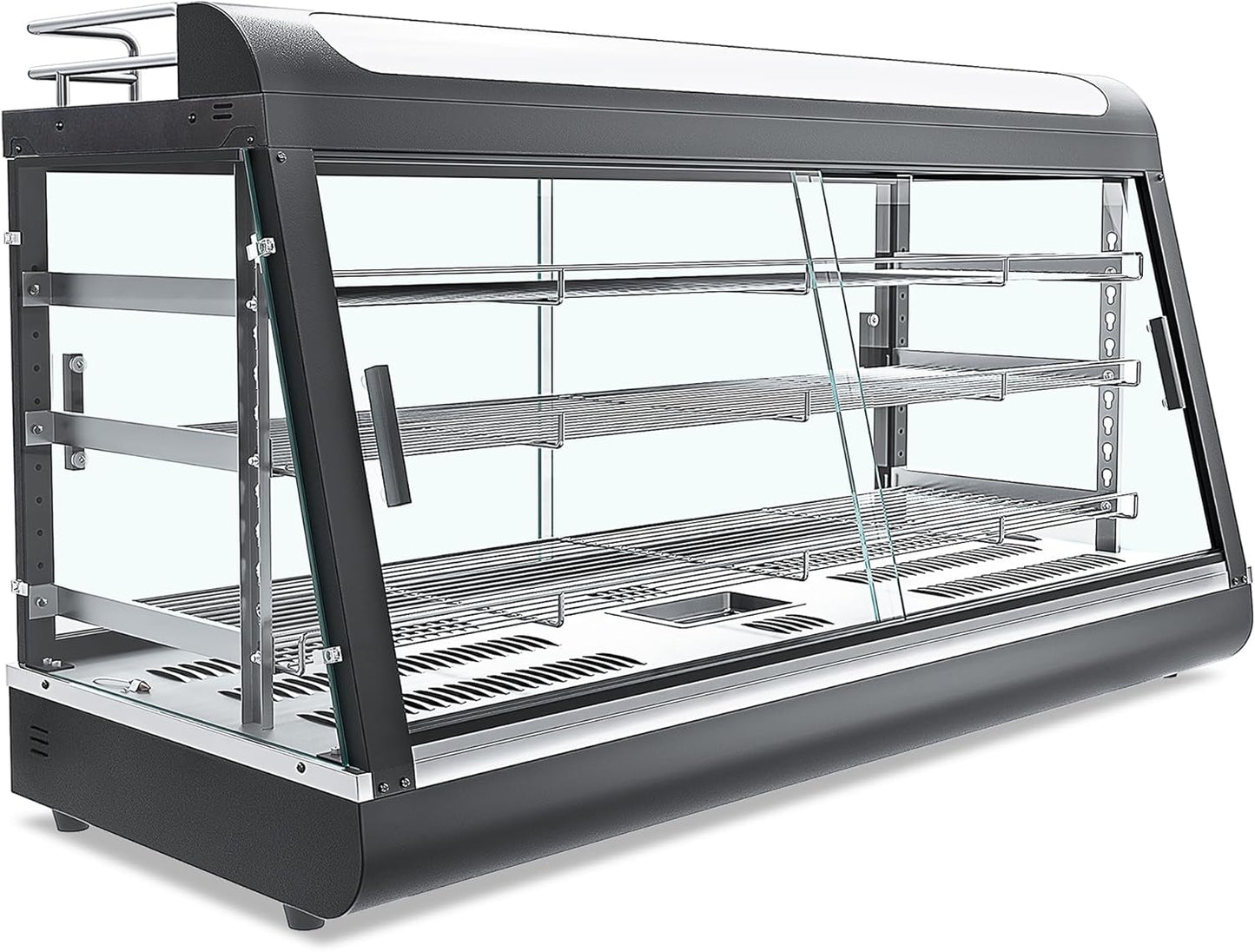 3-Shelf Commercial Food Warmer Display for Pizza and Pretzel