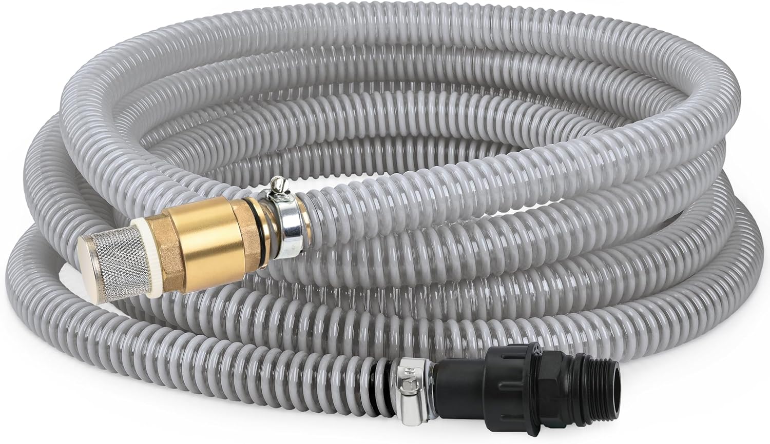 FLUENTPOWER 23FT x 1in Suction Hose Kit for Garden Pumps