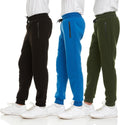 PURE CHAMP Boys Sweatpants 3Pk - Comfortable Fleece Joggers