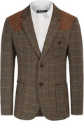 PJ PAUL JONES Men's Herringbone Tweed Blazer - Timeless Casual Formal