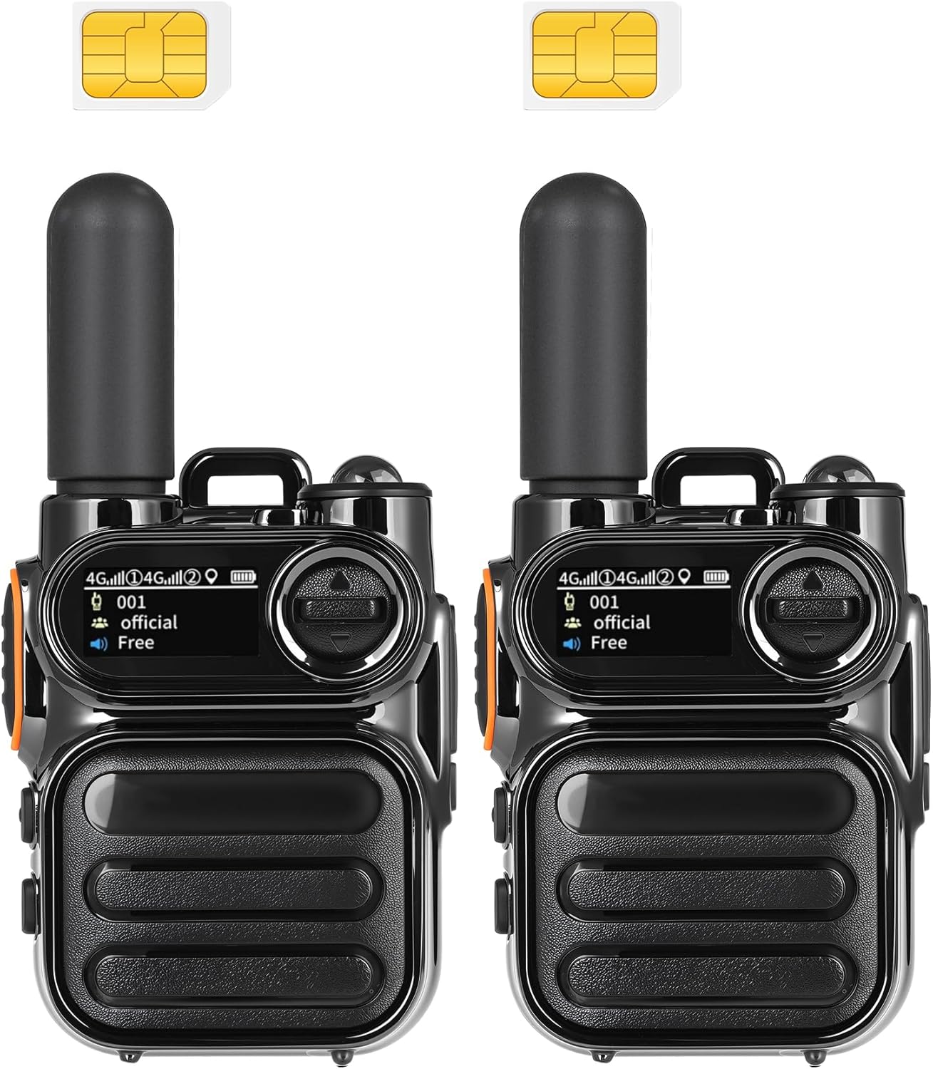 2-Pack Rapid Radios Unlimited Range with Rechargeable Battery
