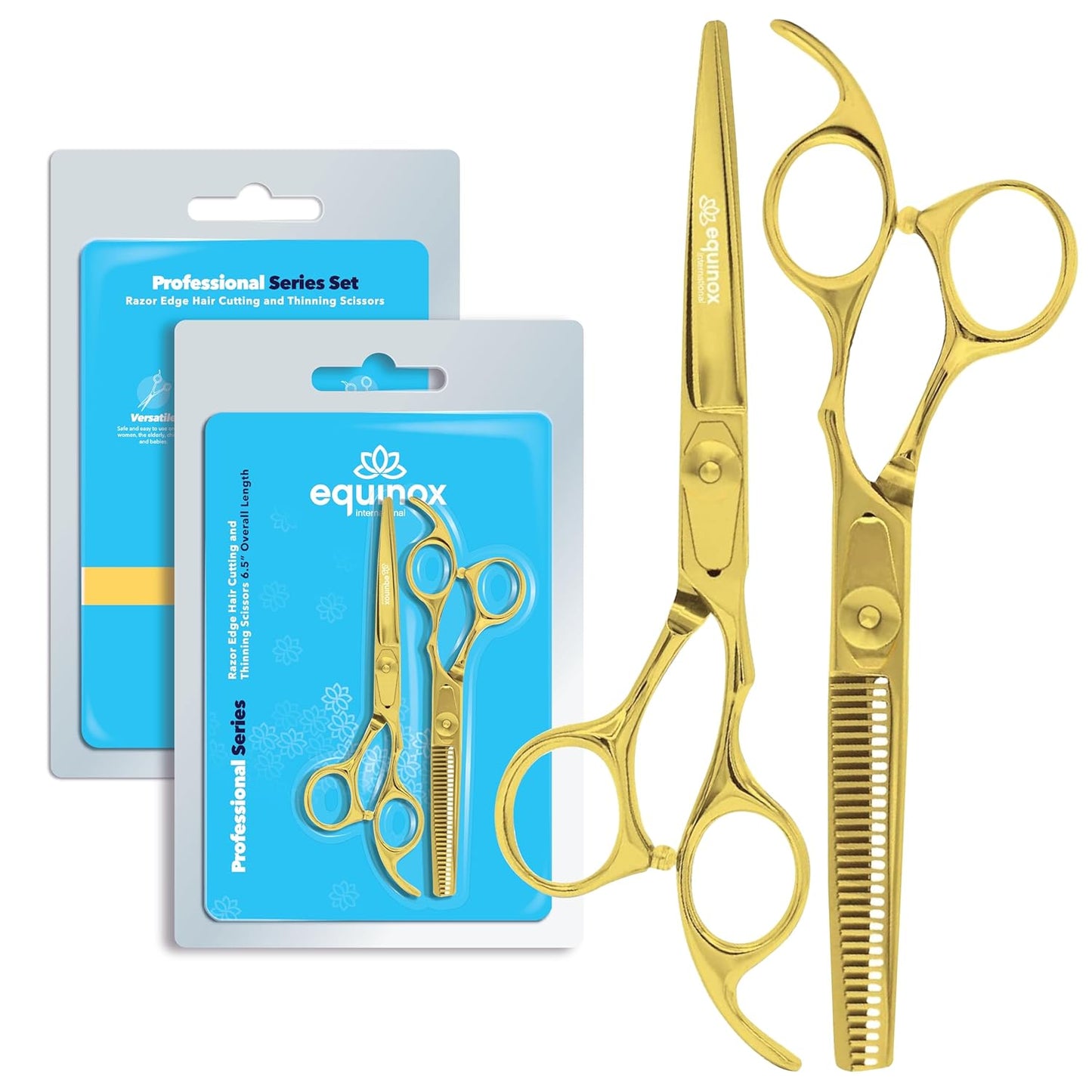 Equinox Professional Barber Scissors Set for Hair Cutting