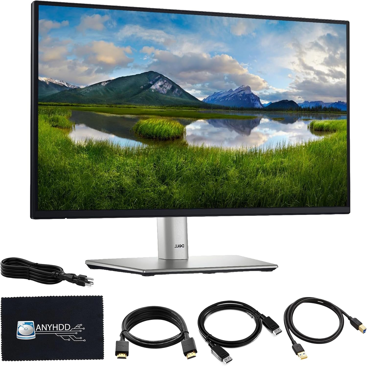 Dell P2725H 27 Inch Full HD Monitor with USB and HDMI Cables