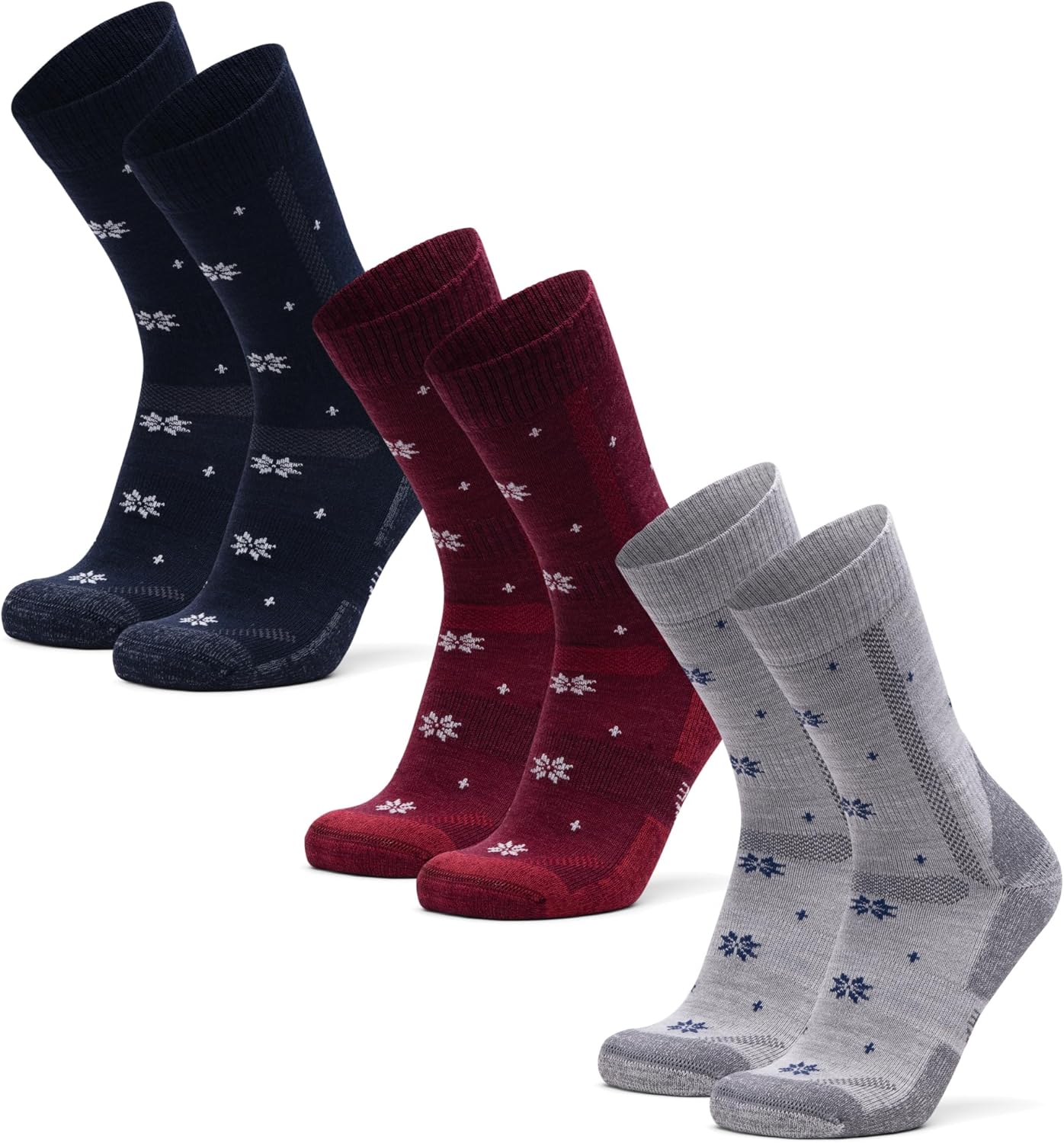 DANISH ENDURANCE Merino Wool Hiking Crew Socks for Comfort