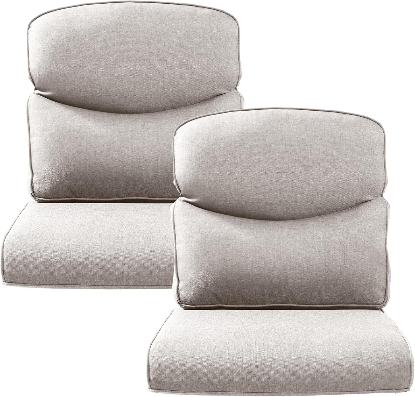 Outdoor Rattan Chair Cushions 2 Packs for Comfortable Seating