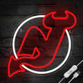 Ice Hockey Neon Sign for Wall Decor - LED Hockey Wall Light 14.6x14.2