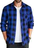 COOFANDY Men's Flannel Plaid Shirt for Casual Fall Style