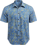COOFANDY Men Hawaiian Tropical Shirt Button Down Short Sleeve