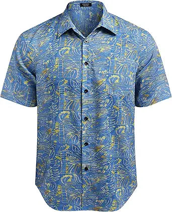 COOFANDY Men Hawaiian Tropical Shirt for Stylish Summer Wear