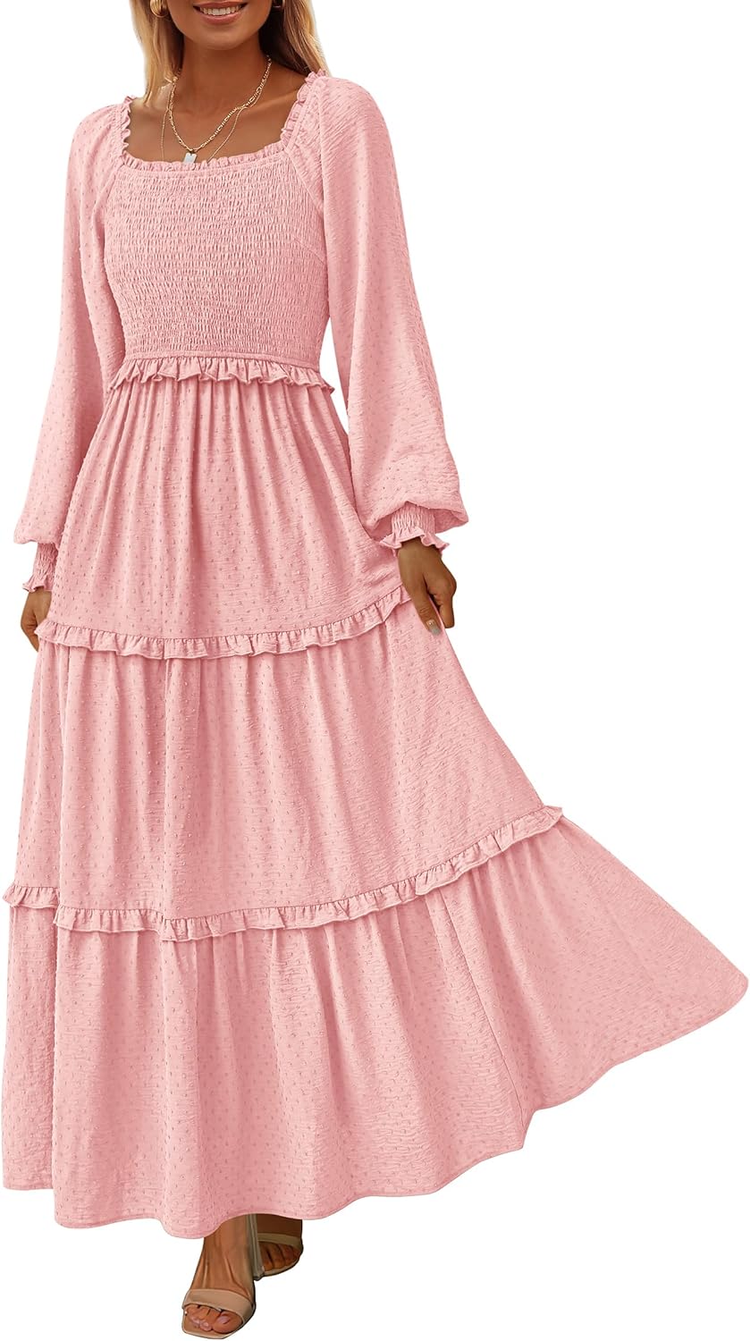 PRETTYGARDEN Fall Dresses for Women: Elegant Maxi Styles