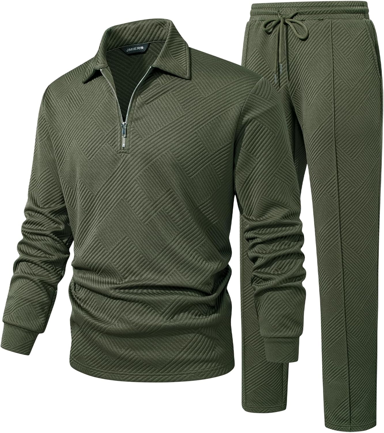 JMIERR Men's 2 Piece Outfits Tracksuit for All Seasons Comfort