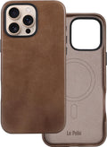 Handcrafted Premium Italian Leather Case for iPhone 16 Pro Max - Cocoa