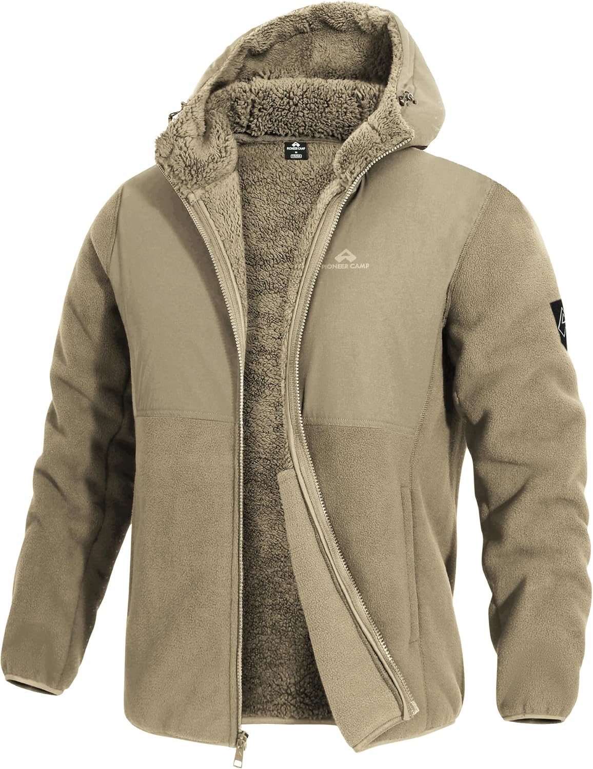 Pioneer Camp Men's Polar Fleece Jacket for Ultimate Warmth