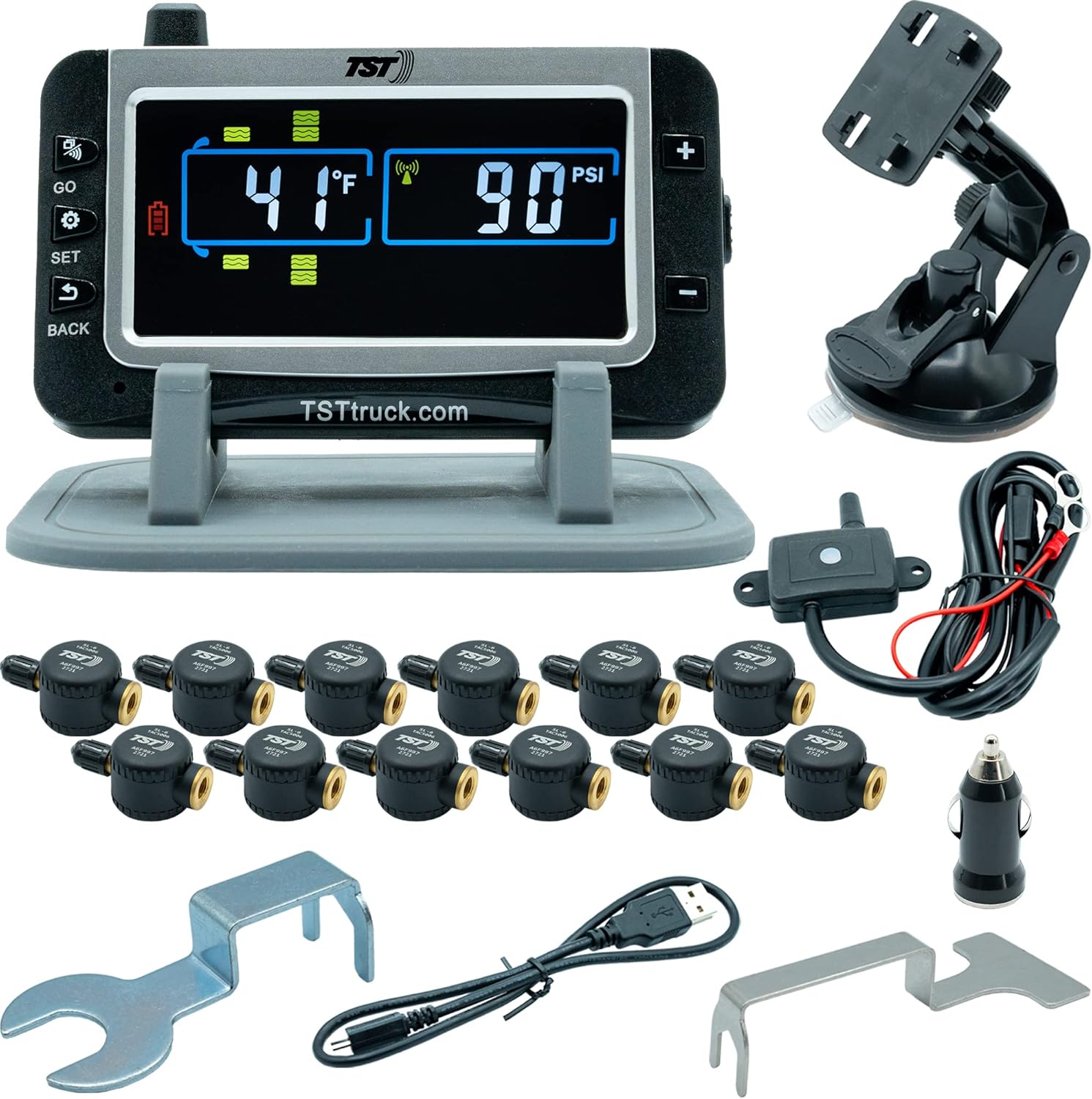 TST 507 TPMS with 12 Sensors for Enhanced Tire Monitoring