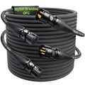 XLR Cables 25ft 2 Pack - Kevlar Reinforced Mic Cables for Stage
