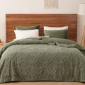 PHF Soft Sherpa Fleece Blanket Queen Size 90in x 90in - Cozy