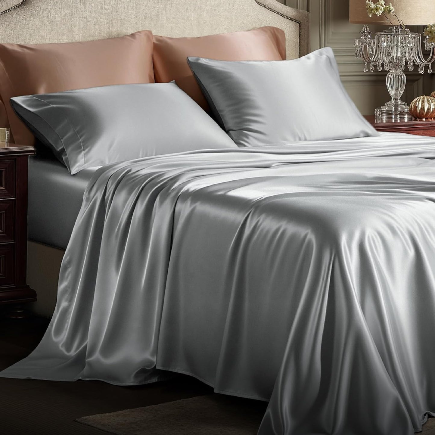 Luxurious Satin Sheets Twin Size Bed Set for Ultimate Comfort
