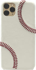 Baseball Phone Case for iPhone 11 Pro Max - Genuine Leather Stitching