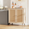 EROMMY Rattan Buffet Cabinet - Natural Storage Sideboard for Entryway