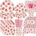 Strawberry Birthday Party Decorations 452 Pc Paper Tableware Set