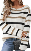 Zeagoo Womens Crochet Off The Shoulder Sweater - Soft, Lightweight