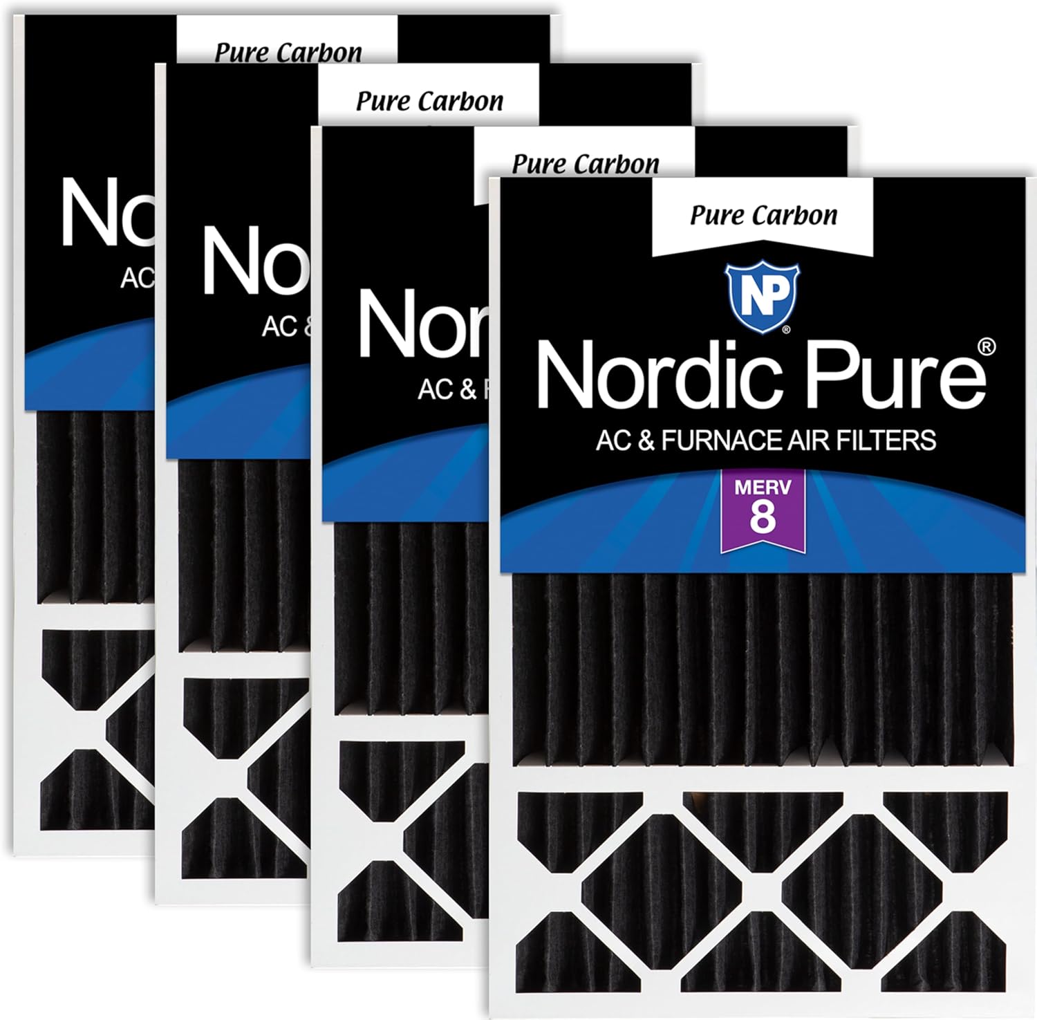 Nordic Pure 16x25x5 Replacement Odor Reduction Merv 8 Filter