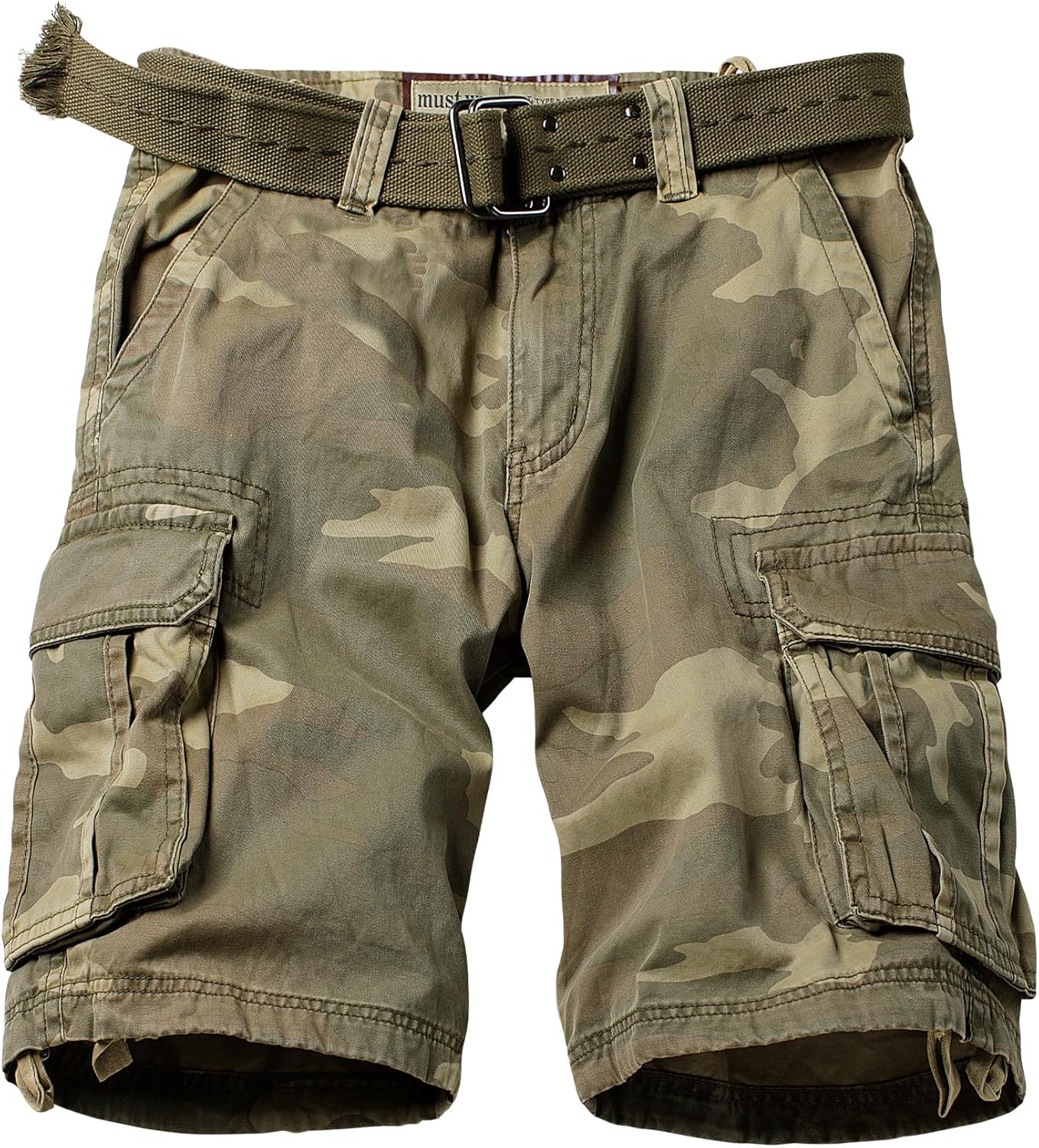 Camo Cargo Shorts for Men - Comfortable Cotton Multi-Pockets