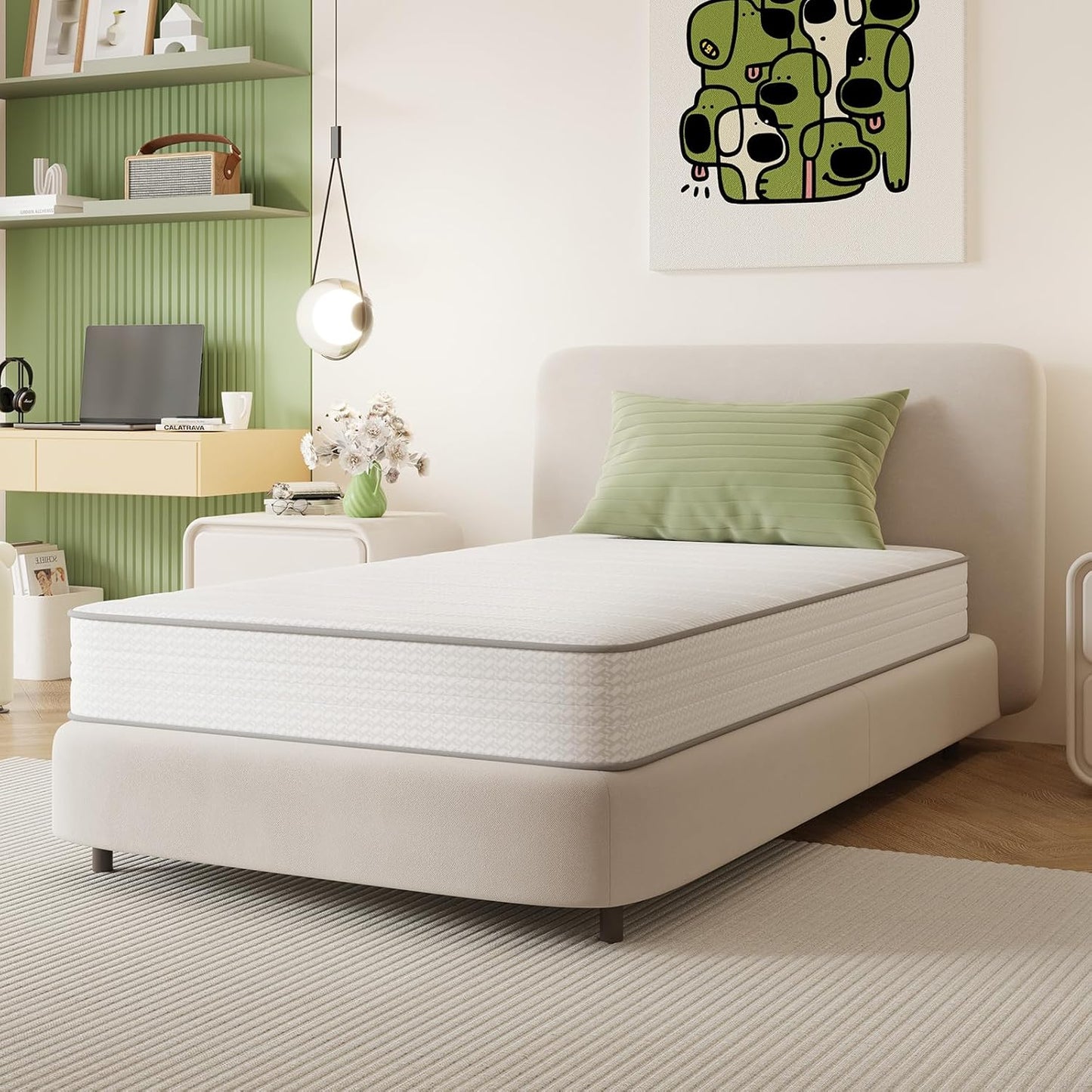 Novilla Full Size Mattress with SmartS Coil for Kids Comfort