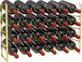 4 Tier Wine Rack 24 Bottle Stackable Wine Storage - Countertop Gold