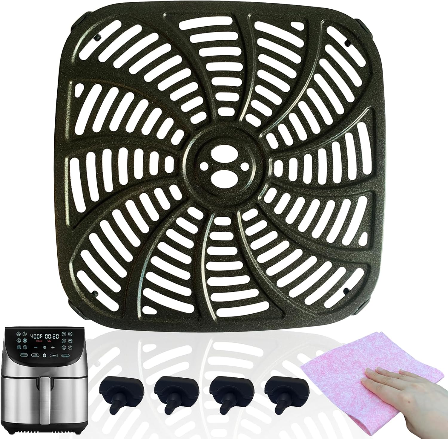 Gourmia GAF856 Air Fryer Tray - Premium Nonstick Grill Pan