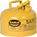 Eagle 2.5 Gallon Type I Yellow Safety Gas Can for Diesel - Durable