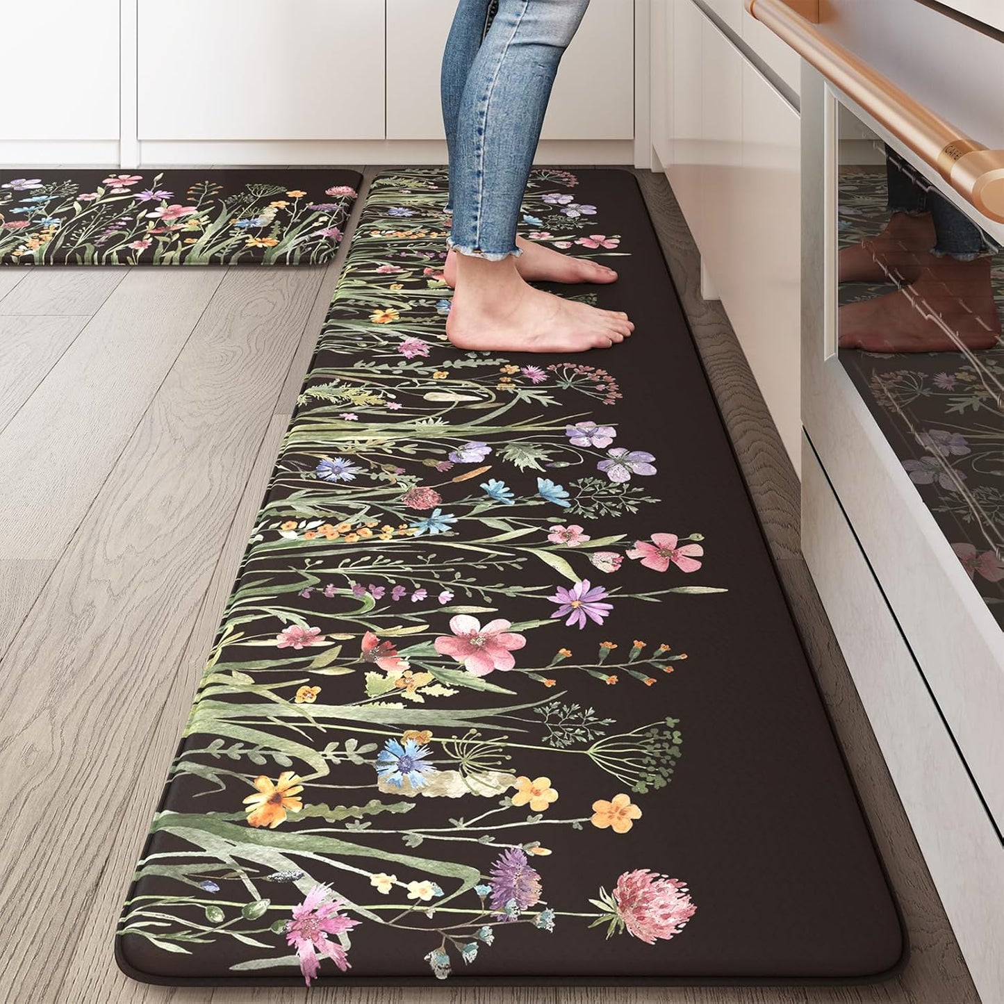 KIMODE Kitchen Mats Cushioned Anti Fatigue for Comfort & Style
