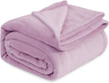 Bedsure GentleSoft Fleece Blanket King Size Lilac Lavender - Cozy
